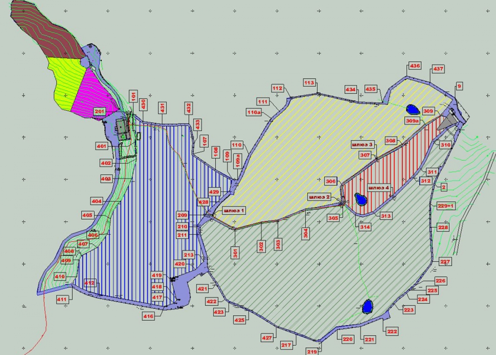 DANCING BEARS PARK - Site Layout and Scheme of the Sectors